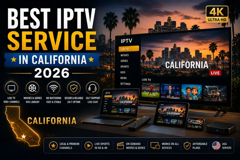 Best IPTV Service in California 2026 — Local & Sports Channels Best IPTV Service in California 2026 — Local & Sports Channels