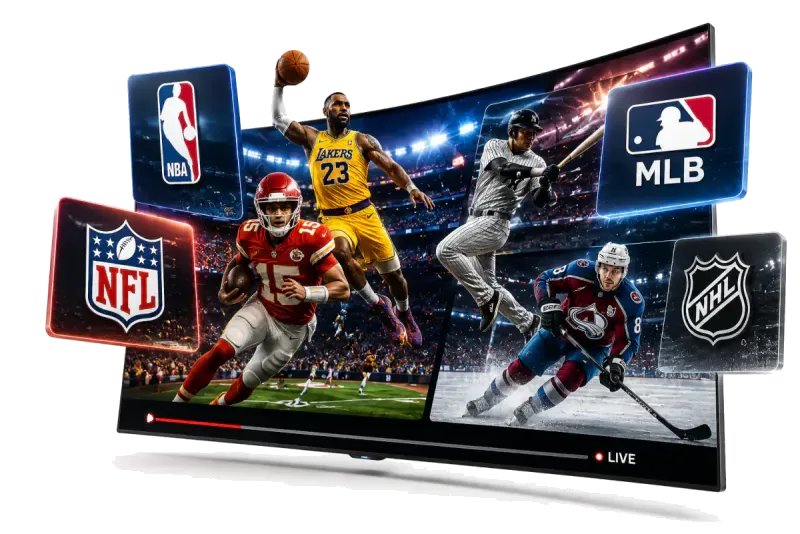 Best IPTV for sports streaming live NFL and NBA games in 4K on Smart TV