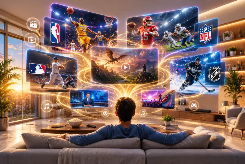 Best IPTV service streaming interface showing premium channel selection in 4K