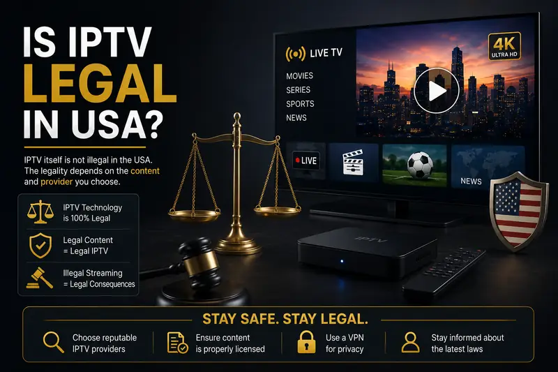 Is IPTV Legal in the USA Is IPTV legal in the USA? 2026 guide