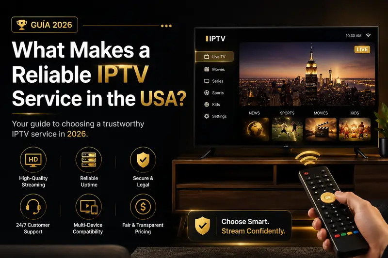 What Makes a Reliable IPTV Service in the USA? (2026 Guide) What Makes a Reliable IPTV Service in the USA? (2026 Guide)